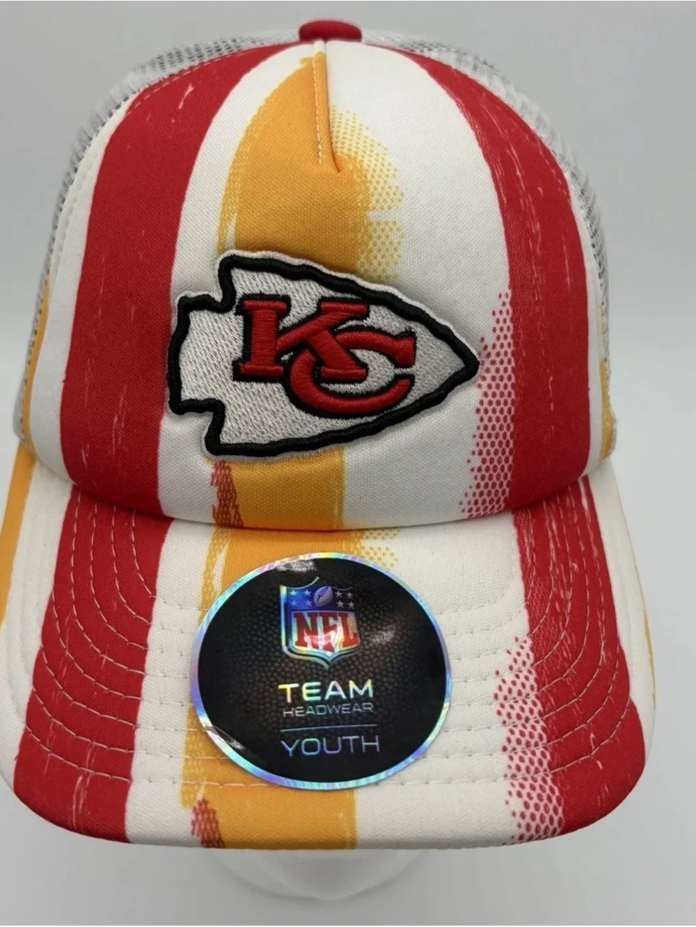 NFL Kansas City Chiefs Youth Hat in Red, Gold & White